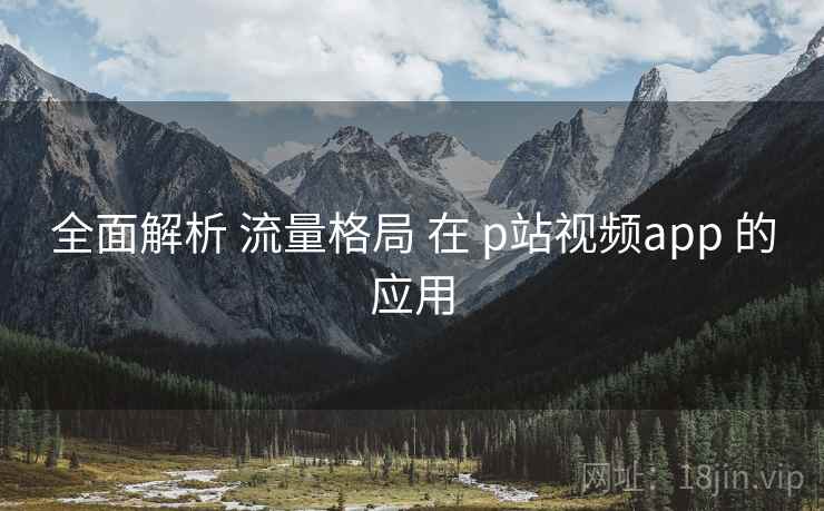 全面解析 流量格局 在 p站视频app 的应用