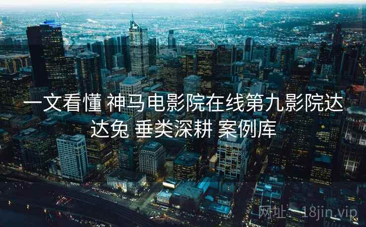 一文看懂 神马电影院在线第九影院达达兔 垂类深耕 案例库