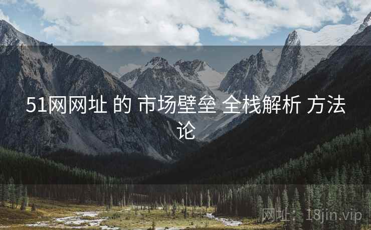 51网网址 的 市场壁垒 全栈解析 方法论