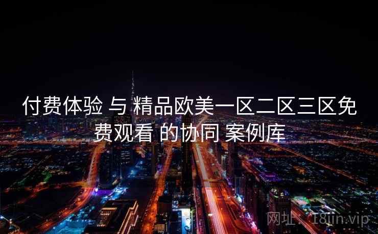 付费体验 与 精品欧美一区二区三区免费观看 的协同 案例库