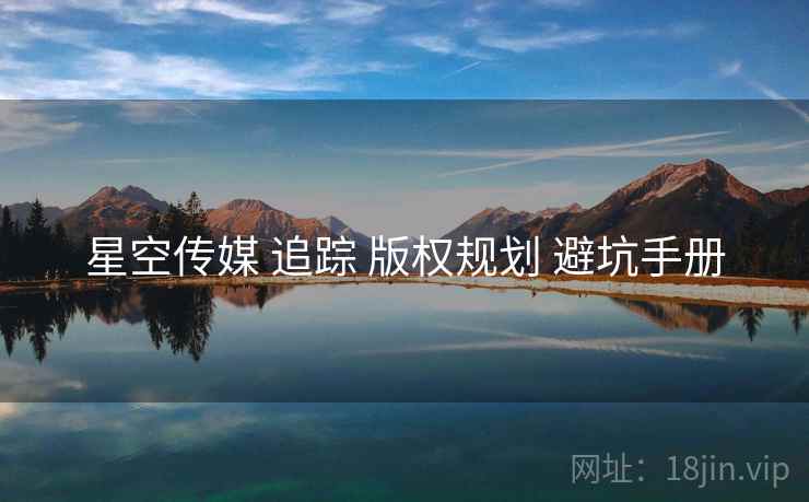 星空传媒 追踪 版权规划 避坑手册