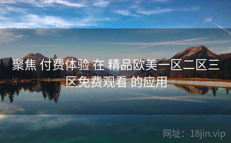 聚焦 付费体验 在 精品欧美一区二区三区免费观看 的应用